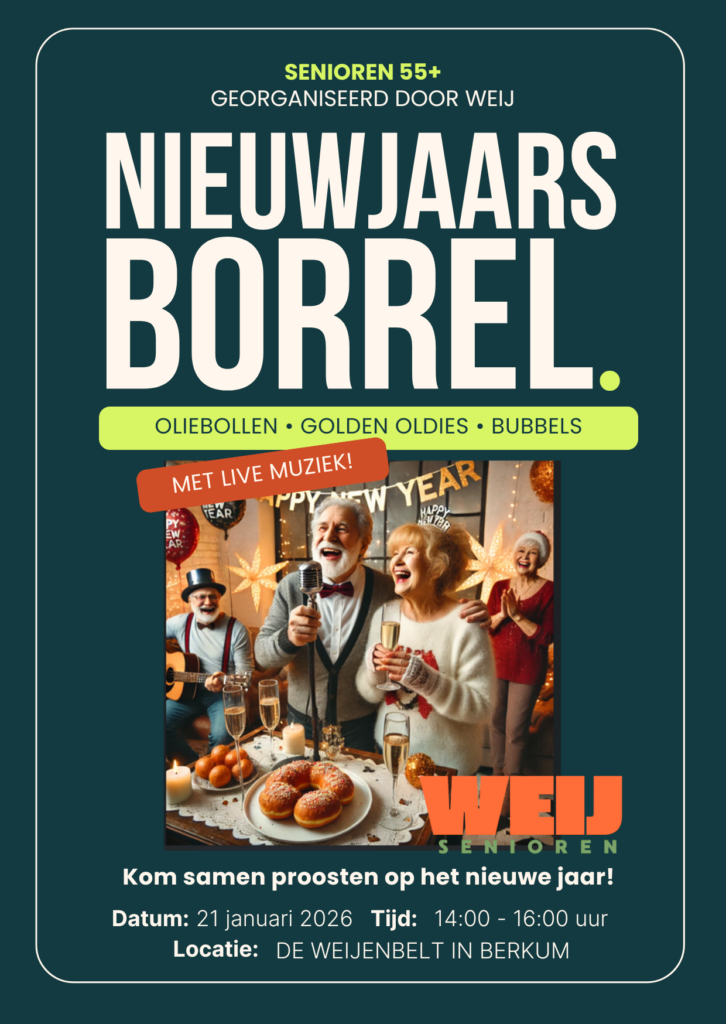 55PLUS - Gezellige nieuwjaarsborrel met bubbels, ballen en livemuziek